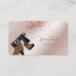 Tarjeta De Visita Spray Tan Gun, Rosa móvil, autobús de entrenamient