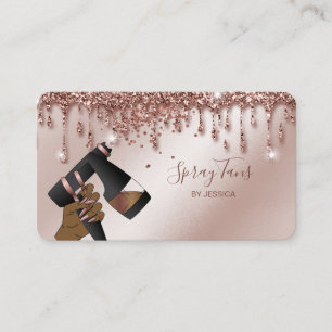 Tarjeta De Visita Spray Tan Gun, Rosa móvil, autobús de entrenamient