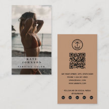 Spray Tanning Salon Tan Beauty Photo QR Code Logo