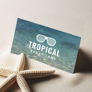 Tarjeta De Visita Spray Tanning Summer Beach Skincare Therapy Spa