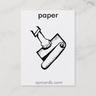 Tarjeta De Visita sprcards-papercard