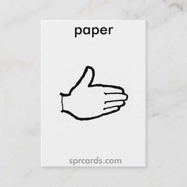 Tarjeta De Visita sprcards-papercard (Anverso)
