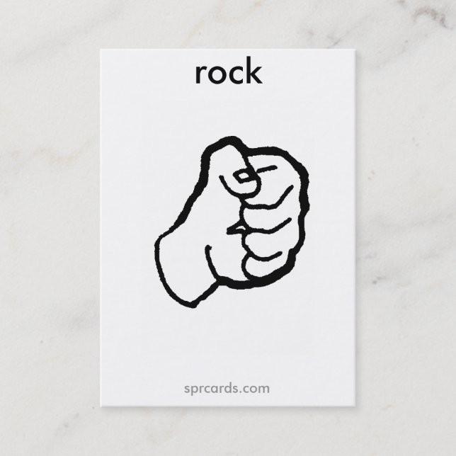 Tarjeta De Visita sprcards-rockcard (Anverso)