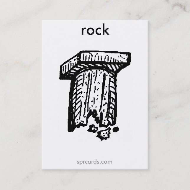 Tarjeta De Visita sprcards-rockcard (Anverso)
