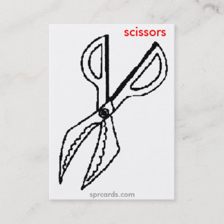 Tarjeta De Visita sprcards-scissorscard