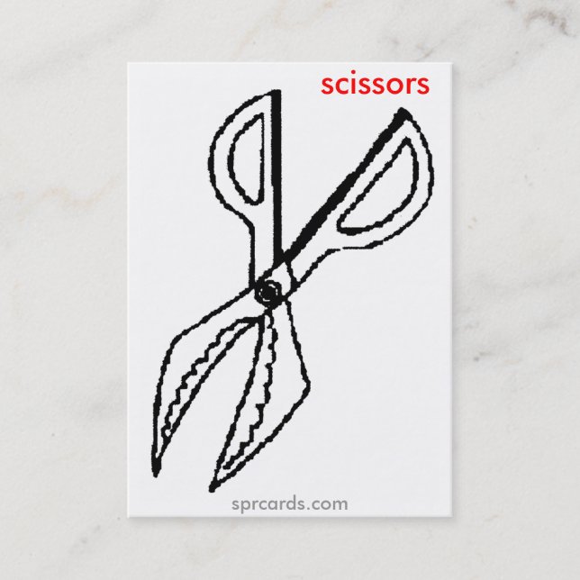 Tarjeta De Visita sprcards-scissorscard (Anverso)