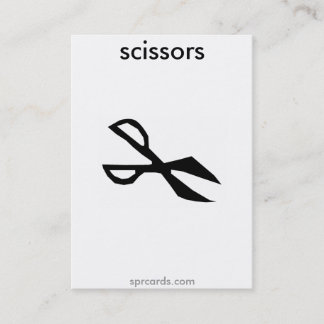 Tarjeta De Visita sprcards-scissorscard