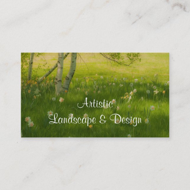 Tarjeta De Visita Spring Daffodils (Anverso)