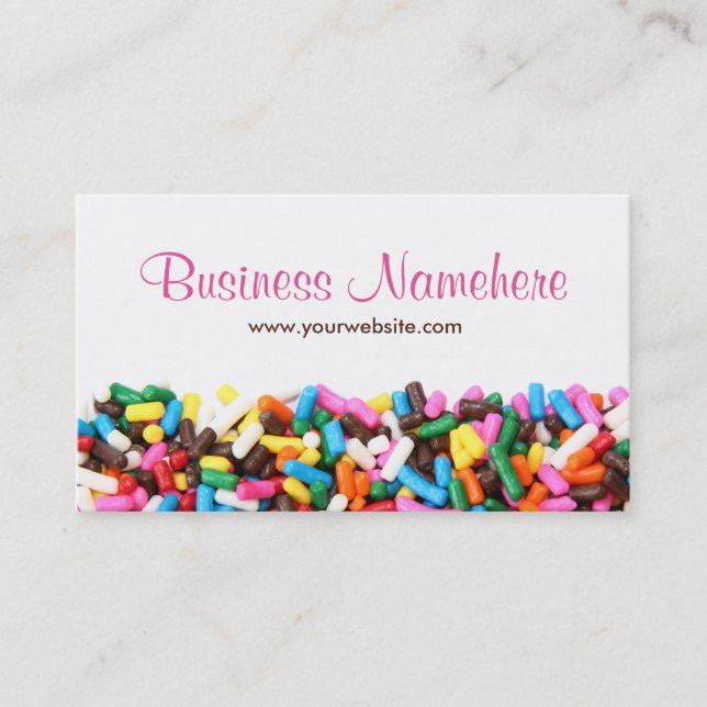 Tarjeta De Visita Sprinkles Business Cards (Anverso)
