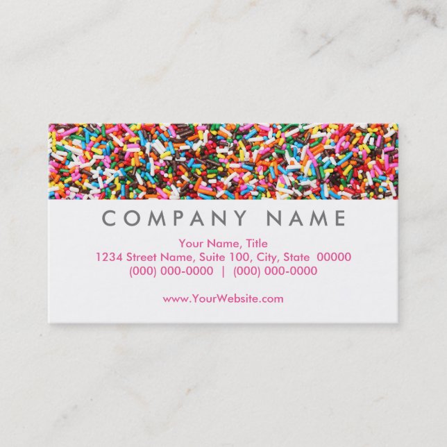 Tarjeta De Visita Sprinkles Business Cards (Anverso)