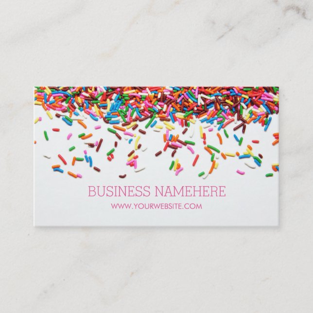 Tarjeta De Visita Sprinkles Business Cards (Anverso)