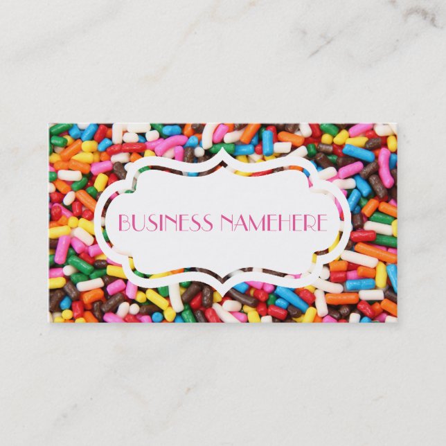 Tarjeta De Visita Sprinkles Business Cards (Anverso)
