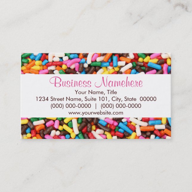 Tarjeta De Visita Sprinkles Business Cards (Anverso)