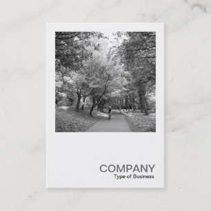 Tarjeta De Visita Square Photo 0326 - Cycle Way B&W