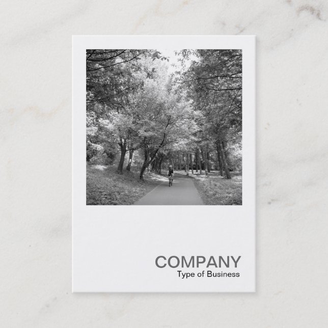 Tarjeta De Visita Square Photo 0326 - Cycle Way B&W (Anverso)