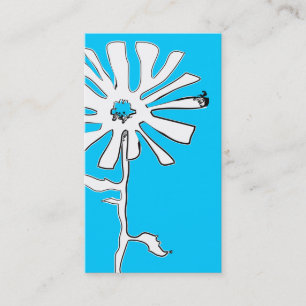 Tarjeta De Visita squiggles de la flor