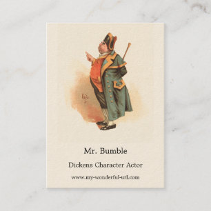 Tarjeta De Visita Sr. Bumble de Kyd, Oliver Twist de Charles Dickens