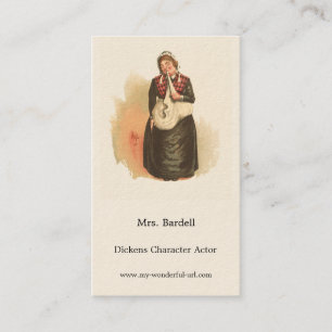 Tarjeta De Visita Sra. Bardell de Kyd - The Pickwick Papers de Dicke