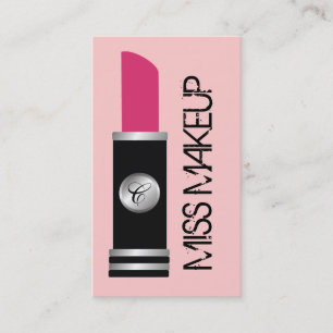 Tarjeta De Visita Srta. Makeup Pink