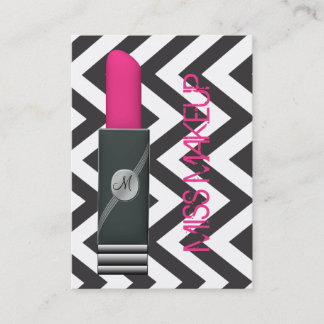 Tarjeta De Visita Srta. Makeup Pink 2