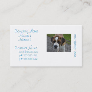 Tarjeta De Visita St Bernard adorable
