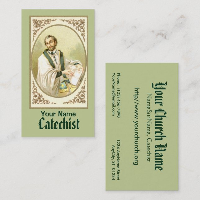 Tarjeta De Visita St. César de Bus (SLE 001) (Anverso / Reverso)