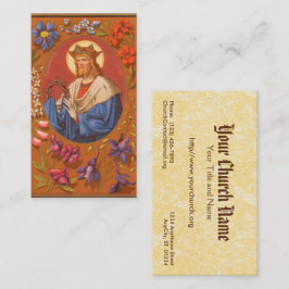 Tarjeta De Visita St. Louis IX el Rey (PM 05) con la sangre llena