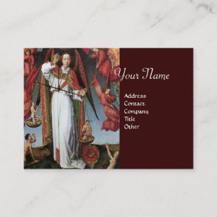 TARJETA DE VISITA ST. MICHAEL EN EL ÚLTIMO JUICIO