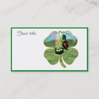 Tarjeta De Visita St. Patrick's Day Lucky Pot o' Beer