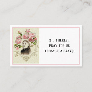 Tarjeta De Visita St. Therese Religious Prayer Holy Cards