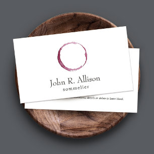 Tarjeta De Visita Stain Sommelier Bartender