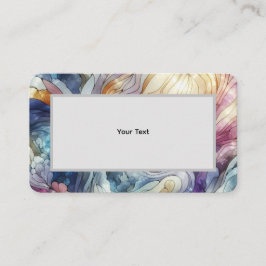 Tarjeta De Visita Stained glass pastel colourful abstract