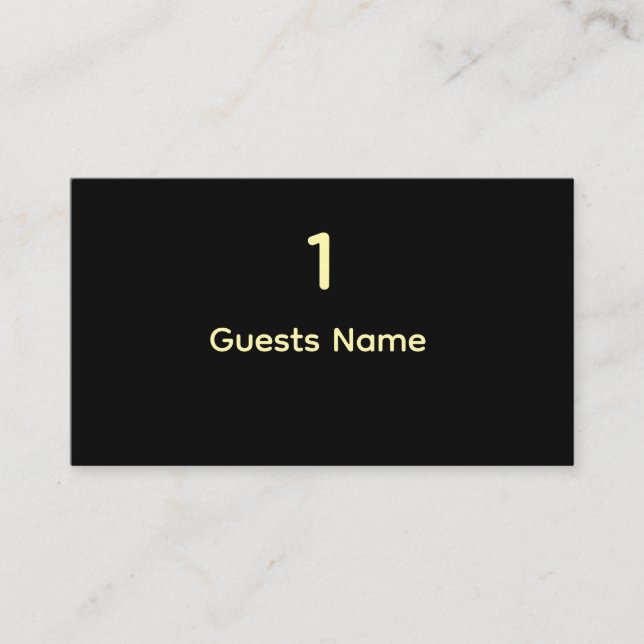 Tarjeta De Visita Standard Wedding Place Card Size (Anverso)