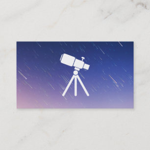 Tarjeta De Visita Star Gazer   Telescopio