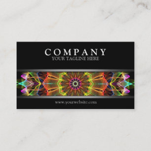 Tarjeta De Visita Starflower anaranjado moderno