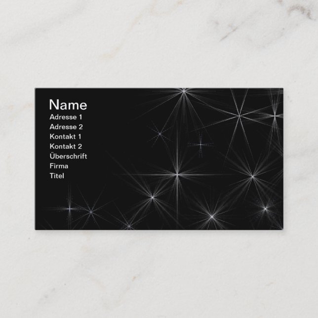 Tarjeta De Visita Starry business card (Anverso)