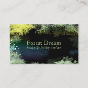 Tarjeta De Visita Starry Forest Leaves Professional