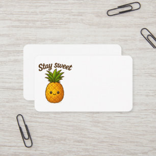 Tarjeta De Visita Stay Sweet - Cute Pineapple