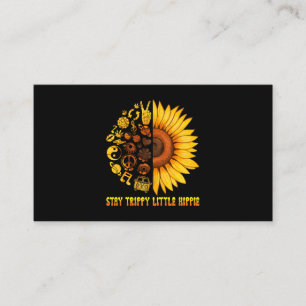 Tarjeta De Visita Stay Trippy Funny Pequeño Signo de Paz Amor Hippie