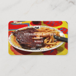 Tarjeta De Visita Steack and Fries