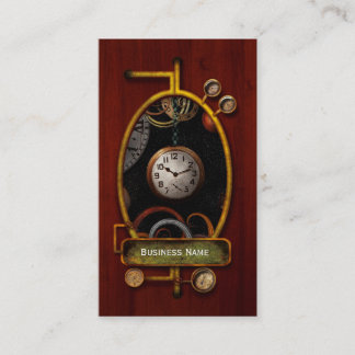 Tarjeta De Visita Steampunk - Abstracto - El principio y el fin