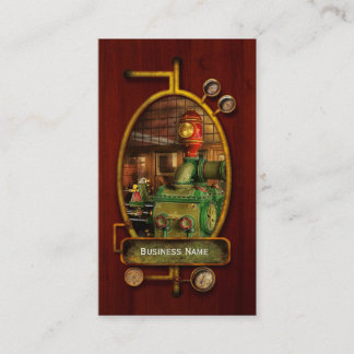 Tarjeta De Visita Steampunk - Bomba de vapor duplex Worthington 1880