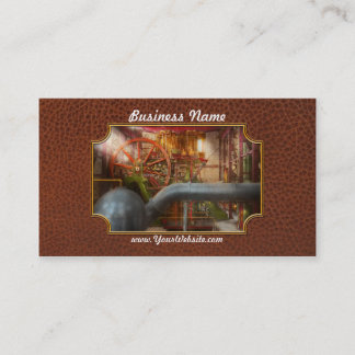 Tarjeta De Visita Steampunk - Bomba - Rueda del progreso 1906