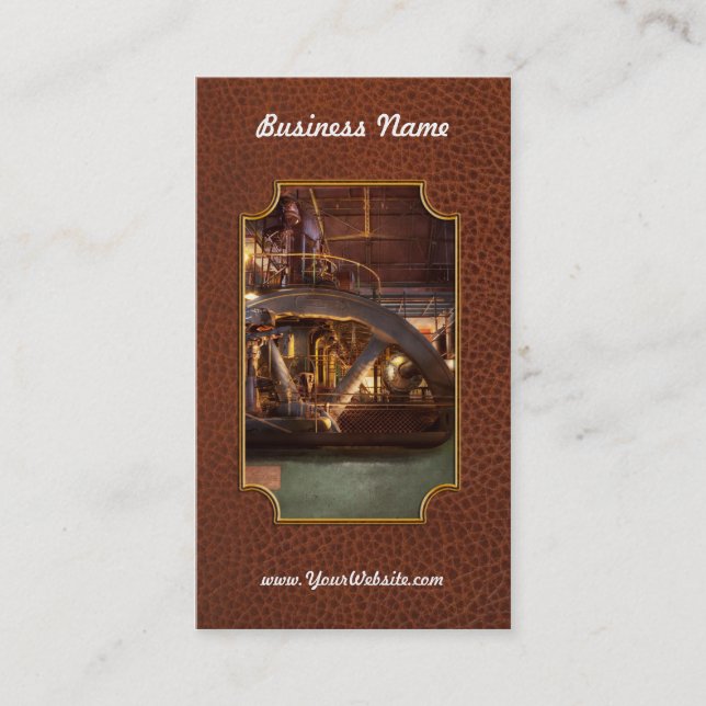 Tarjeta De Visita Steampunk - Bombado (Anverso)