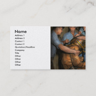 Tarjeta De Visita Steampunk - buceador - una carga de mis hombros