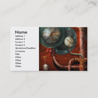 Tarjeta De Visita Steampunk - controles
