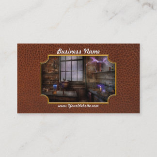 Tarjeta De Visita Steampunk - el científico enojado