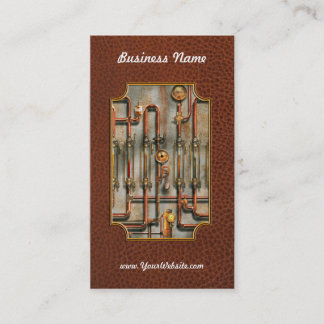 Tarjeta De Visita Steampunk - El múltiple de lubricación