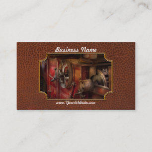 Tarjeta De Visita Steampunk - Engranaje - Solía funcionar