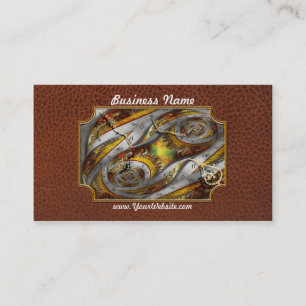 Tarjeta De Visita Steampunk - Espiral - Continuo espacio-tiempo